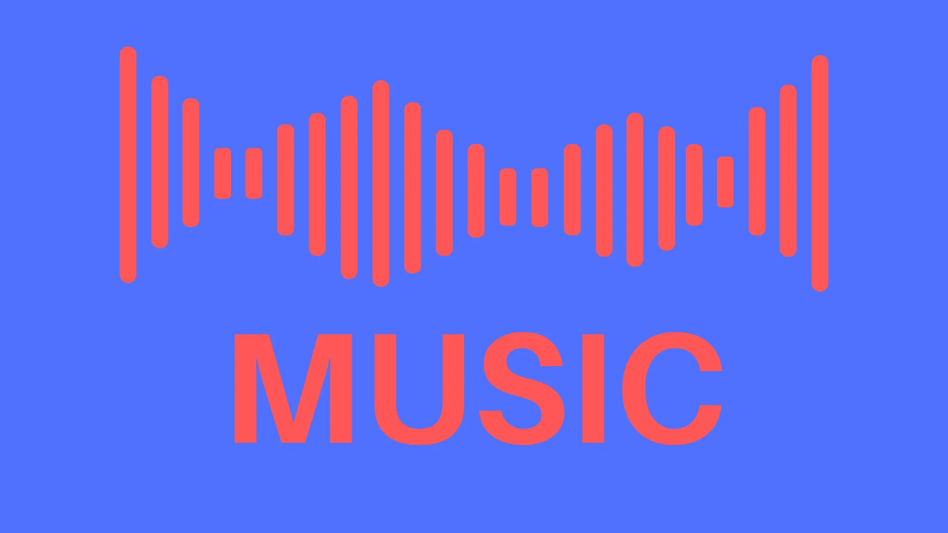 Turuncu renkte MUSIC yazılı bir görsel